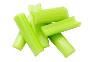 Fresh vibrant celery stalks piled for healthy eating and cooking inspiration