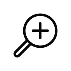Fototapeta premium zoom outline icon vector design good for web or mobile app