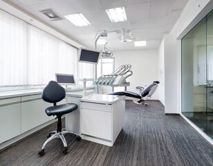 modern dental office interior white bright