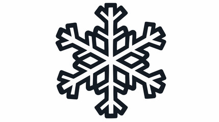 Snowflake icon for winter apps and seasonal design projects