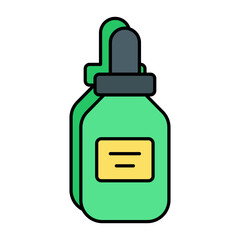 Beauty And Fashion or Cosmetic Flat Icons and Illustrations Pack