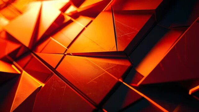 Abstract geometric shapes orange