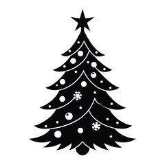 Obraz premium christmas tree vector illustration