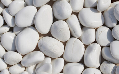 Timeless zen garden stones: Evoke peace and tranquility with smooth white pebbles, perfect for serene landscapes, holistic wellness designs, and spa-like retreats