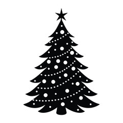 Obraz premium christmas tree vector illustration