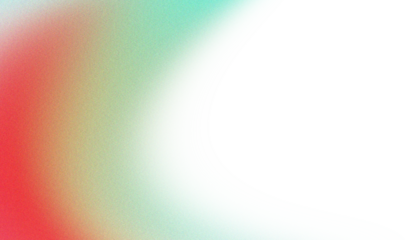 Abstract gradient blend with soft focus transition from red to black and teal