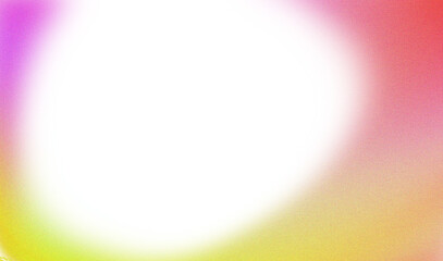 Abstract blurry circle with vibrant pink yellow purple gradient background 