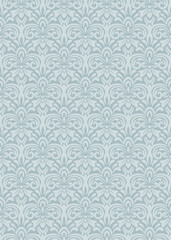 Vintage blue damask seamless pattern, elegant damask pattern vector wallpaper, classic damask pattern vector for Wallpaper, Fabric, Branding, Packaging, Invitations, Wedding, luxury design.