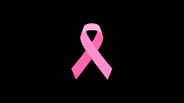 Smooth Pink Ribbon Reveal | Breast Cancer Awareness Motion Design
