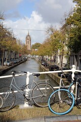 Oude Delft, Delft, Netherlands, looking north towards the Oude Kerk.