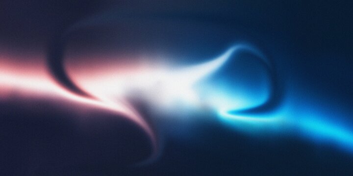 Abstract Swirling Neon Light Trails In Dark Blue And Pink background bright - Powered by Adobe