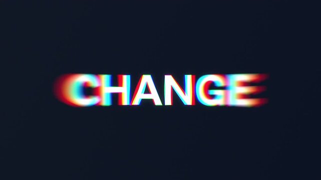Shifting Change Typography Animation