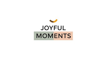 Joyful Moments logo on a white background, simple and clean.