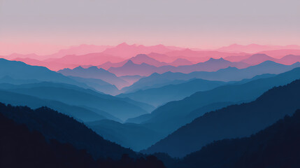 Fototapeta premium Soft gradient backdrop for Dusk Hued Gradient Backdrop for Mental Health Apps Ge