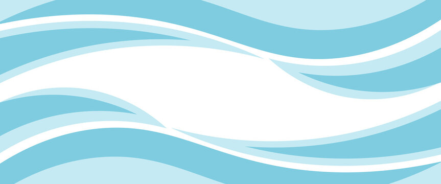 Abstract blue waves background, minimal waves design concept