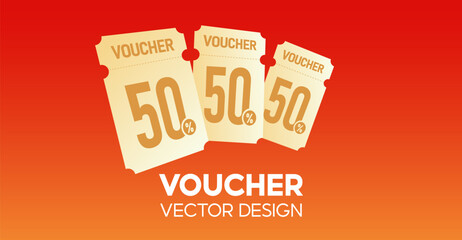 Discount cards arranged side by side in the direction, Premium special price offers sale coupon