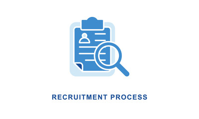 Recruitment Process Icon Isolated On White Background