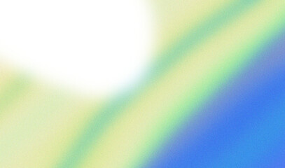 Abstract geometric shapes with vibrant color transition and soft focus effect