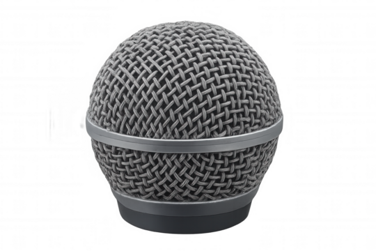 Professional microphone head for audio recording, live performance, public speaking, and broadcasting