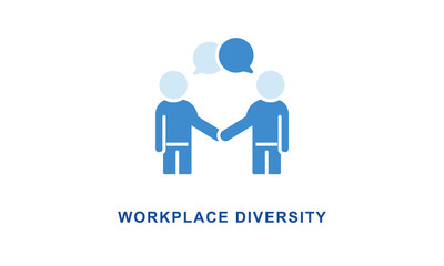 Workplace Diversity Icon Isolated On White Background