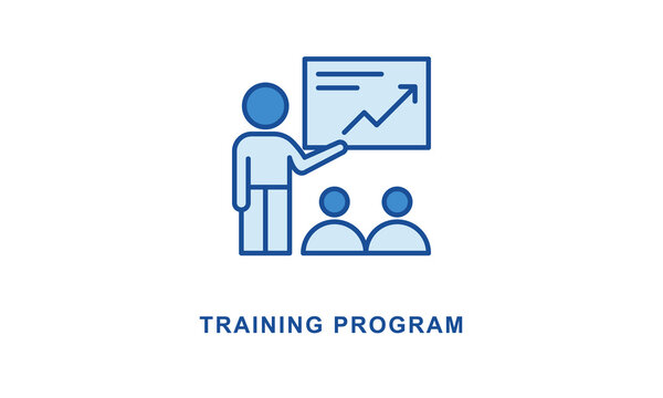 Training Program Icon Isolated On White Background