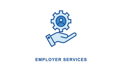 Employer Services Icon Isolated On White Background