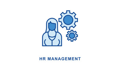 Hr Management Icon Isolated On White Background