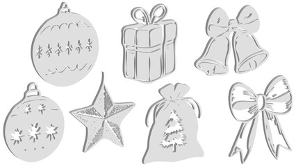 3D Vector Applications of New Year's Symbols