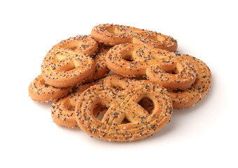 Pile of poppy seed biscuits