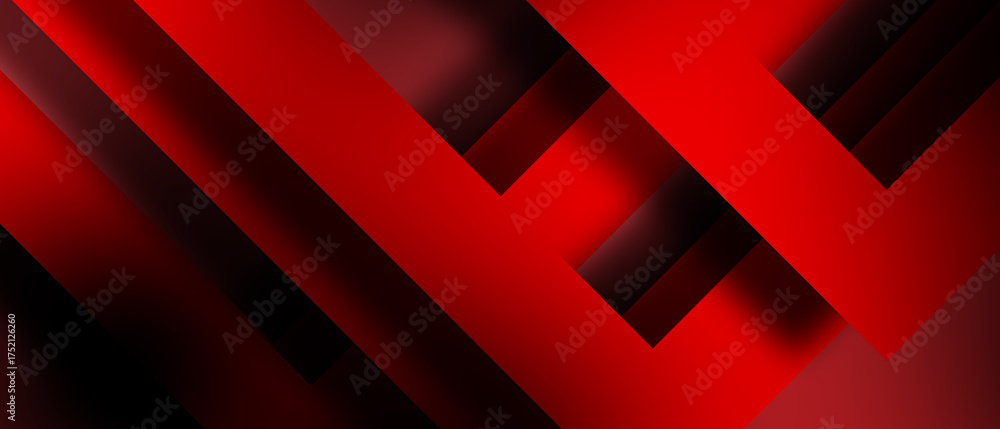 Wall mural red abstract background geometry shine and layer element