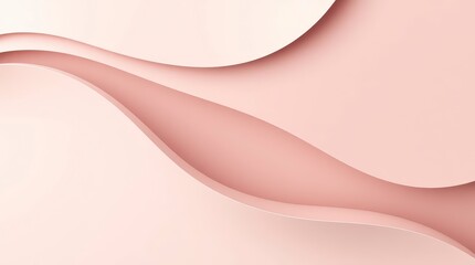 Fototapeta premium Abstract Pink Paper Waves