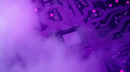 Circuit Board with Purple Haze