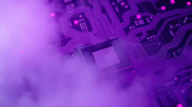 Circuit Board with Purple Haze