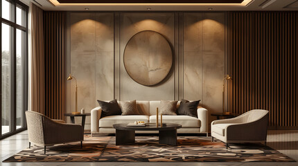 High-End Home Interior in Warm Terracotta Tones