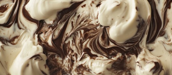 Swirled Chocolate and Vanilla Ice Cream