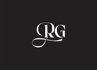 Luxurious 'RG' Initial Lettermark