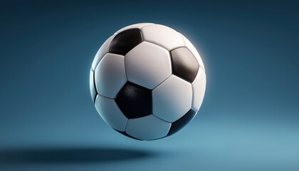 Naklejka premium Dynamic Movement Of A Soccer Ball: An Action-Packed Display Of Speed And Agility On The Field.