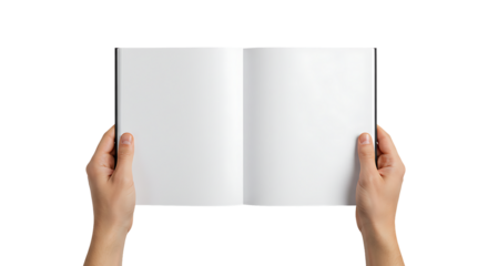 hands holding blank paper