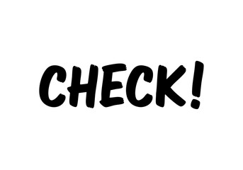 手書き文字「CHECK」ベクター