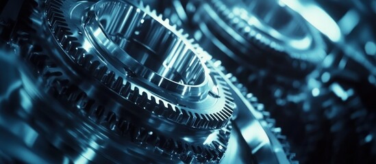 Close-up of Metal Gears