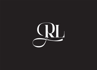 Luxury RL Letter Monogram Logo Design