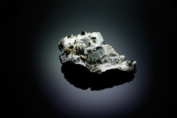 Fototapeta premium Geological rock with crystals