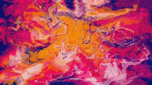 Seamless Abstract fluid motion waves with smooth swirling patterns and organic flow.