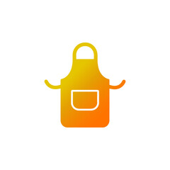 Cooking Apron Silhouette Gradient Icon