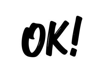 手書き文字「OK」ベクター