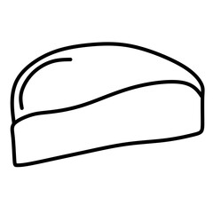 One line art cake silhouette