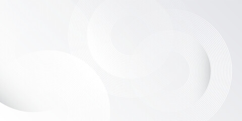 White abstract geometric abstract background overlap layer on bright space with lines effect decoration. Modern graphic design element simple abstract modern