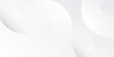 White abstract geometric abstract background overlap layer on bright space with lines effect decoration. Modern graphic design element simple abstract