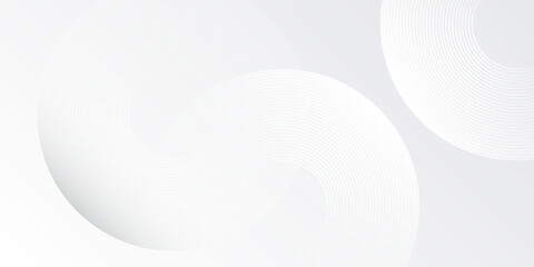 White abstract geometric abstract background overlap layer on bright space with lines effect decoration. Modern graphic design element simple