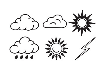  weather vector icons .